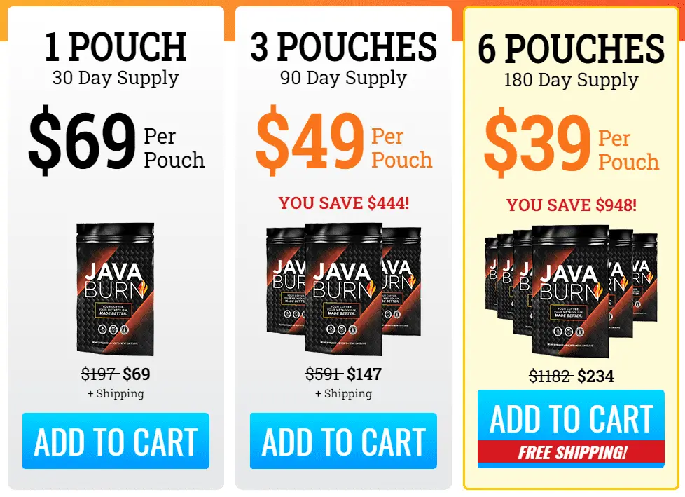 java burn price